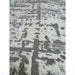 Kuza Abstract Modern Distressed Textured Soft-Touch Mid Grey/Cream/Light Grey Rug