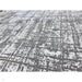 Kuza Abstract Modern Distressed Textured Soft-Touch Mid Grey/Cream/Light Grey Rug