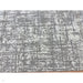 Kuza Abstract Modern Distressed Textured Soft-Touch Mid Grey/Cream/Light Grey Rug