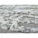 Kuza Abstract Modern Distressed Textured Soft-Touch Mid Grey/Cream/Light Grey Rug