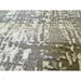 Kuza Abstract Modern Distressed Textured Soft-Touch Mid Grey/Cream/Light Grey Rug