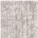 Kuza Abstract Modern Distressed Textured Soft-Touch Mid Grey/Cream/Light Grey Rug