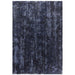 Kuza Abstract Modern Distressed Textured Soft-Touch Navy/Light Grey Rug