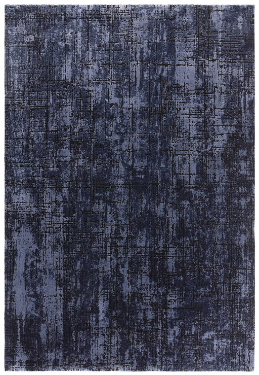 Kuza Abstract Navy Rug