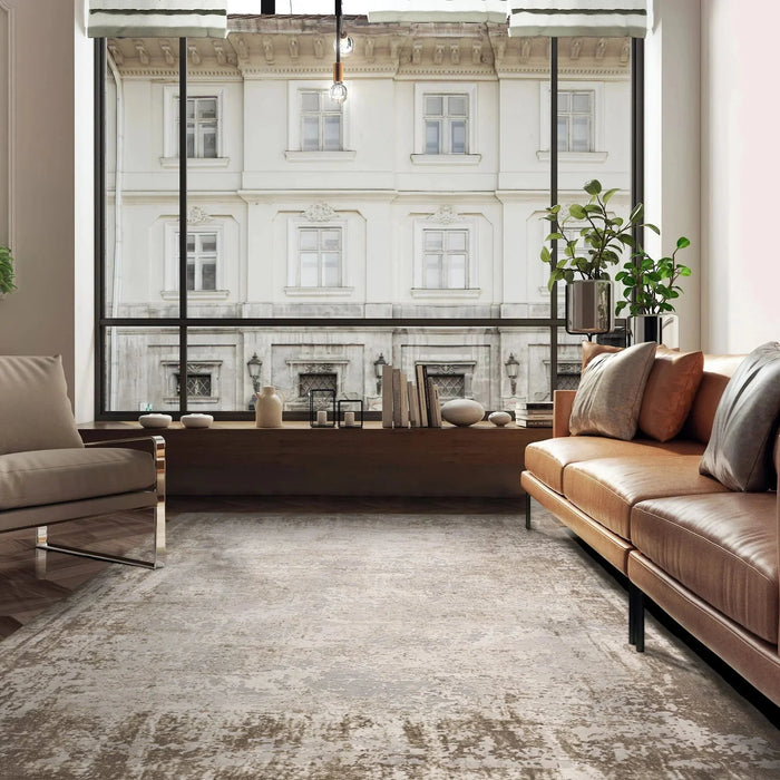 Kuza Borders Beige Rug