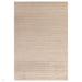 Tappeto Kuza a righe semplici, moderno, strutturato, soft-touch, beige