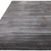 Kuza Plain Stripe Modern Distressed Textured Soft-Touch Charcoal Rug