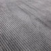 Kuza Plain Stripe Modern Distressed Textured Soft-Touch Charcoal Rug