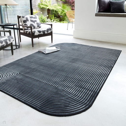 Kuza Shape Black/Charcoal Rug