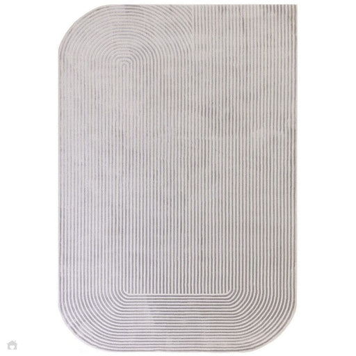Kuza Shape Silver/Grey Rug 120x 170 cm