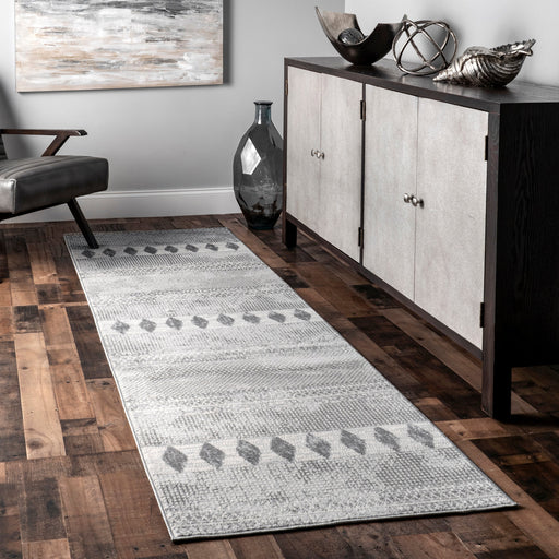 Kyla Diamond Mosaic Area Rug 120x180 cm Grey