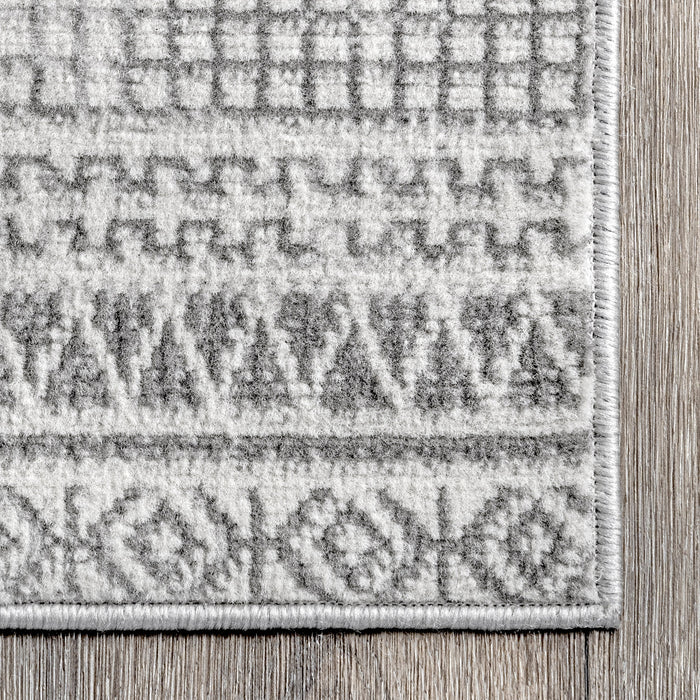 Kyla Diamond Mosaic Area Rug 120x180 cm Grey