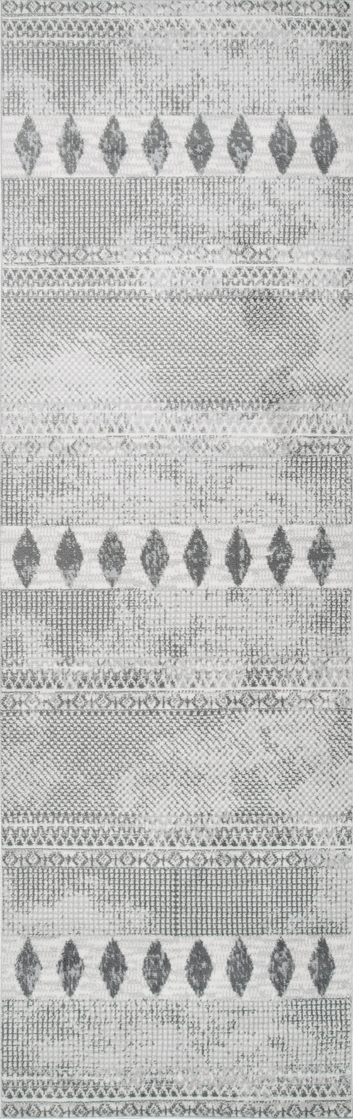 Kyla Diamond Mosaic Area Rug 120x180 cm Grey