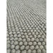 La Playa Modern Plain Mottled Beaded Pebble Hand Woven Textured Wool Flat-Pile Natural Rug