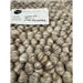 La Playa Modern Plain Mottled Beaded Pebble Hand Woven Textured Wool Flat-Pile Natural Rug