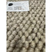 La Playa Modern Plain Mottled Beaded Pebble Hand Woven Textured Wool Flat-Pile Natural Rug