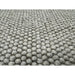 La Playa Modern Plain Mottled Beaded Pebble Hand Woven Textured Wool Flat-Pile Natural Rug