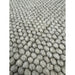 La Playa Modern Plain Mottled Beaded Pebble Hand Woven Textured Wool Flat-Pile Natural Rug