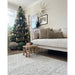 La Playa Modern Plain Mottled Beaded Pebble Hand Woven Textured Wool Flat-Pile Silver Rug