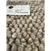 La Playa Modern Plain Mottled Beaded Pebble Hand Woven Textured Wool Flat-Pile Silver Rug