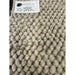 La Playa Modern Plain Mottled Beaded Pebble Hand Woven Textured Wool Flat-Pile Silver Rug