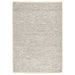 La Playa Modern Plain Mottled Beaded Pebble Hand Woven Textured Wool Flat-Pile Silver Rug