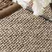 La Playa Modern Plain Mottled Beaded Pebble Hand Woven Wool Flat-Pile Rustic Brown/Grey Rug