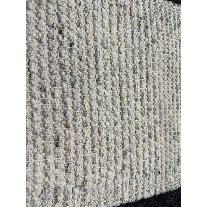 La Playa Modern Plain Mottled Beaded Pebble Hand Woven Wool Flat-Pile Rustic Brown/Grey Rug