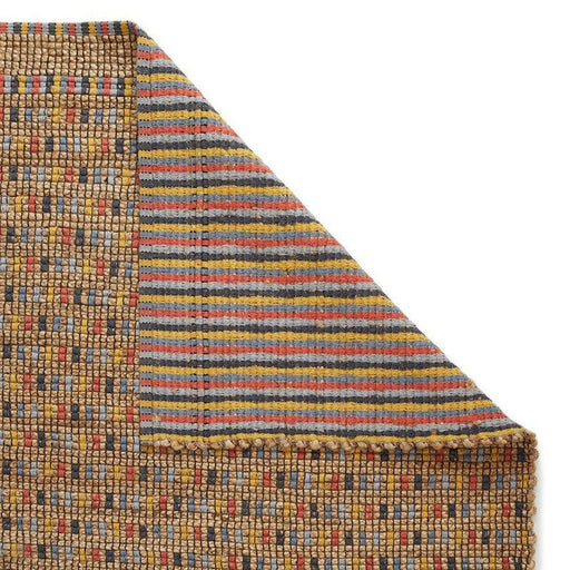 Lagos Jute Modern Geometric Checkerboard Hand-Woven Textured Flat-Pile Multicolour Runner