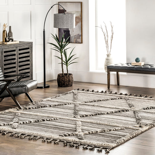 Lara Ivory Striped Area Rug 160x230 cm
