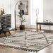 Lara Ivory Striped Area Rug 160x230 cm