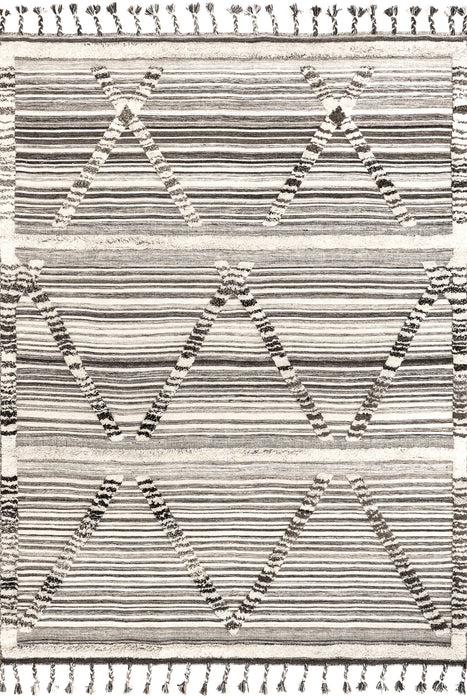 Lara Ivory Striped Area Rug 160x230 cm