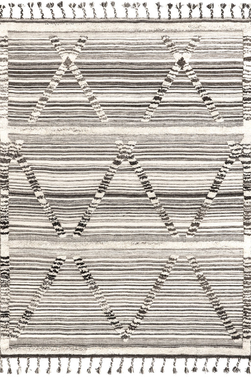 Lara Ivory Striped Area Rug 160x230 cm