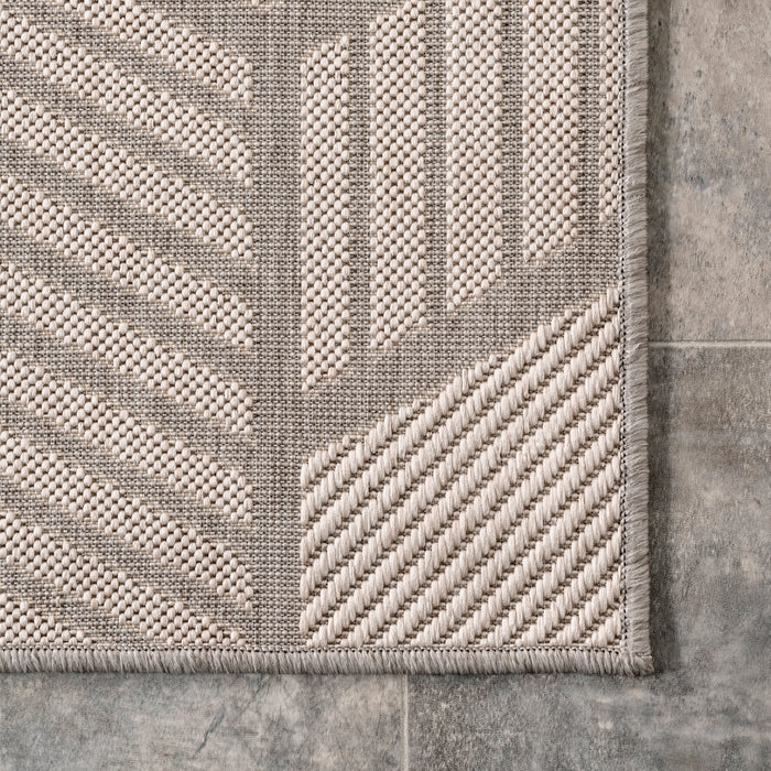 Lattice Pattern Indoor Outdoor Area Rug Grey 120x180 cm