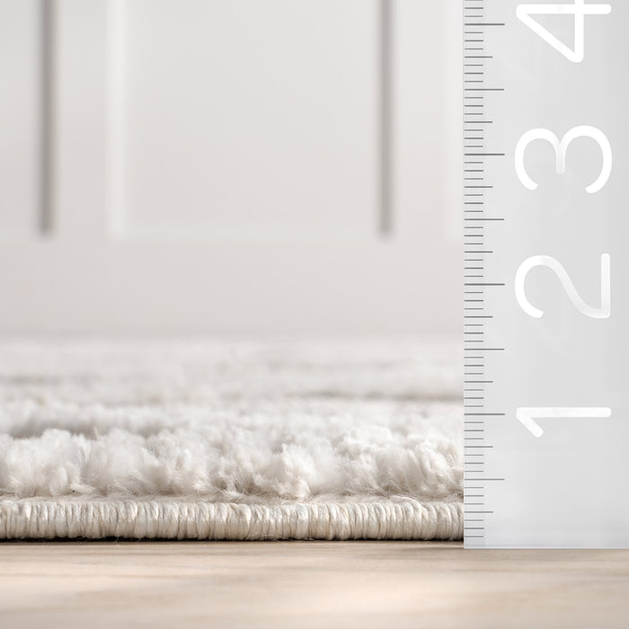 Lattice Tassel Area Rug 120x180 cm Light Grey