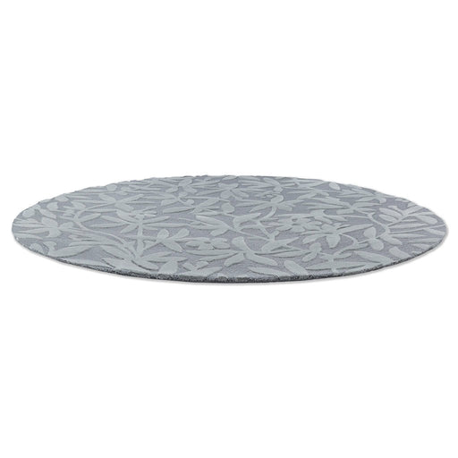 Laura Ashley Cleavers Dark Steel 080904 Round Rug