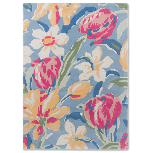 Laura Ashley Tulips China Blue 082208 Rug