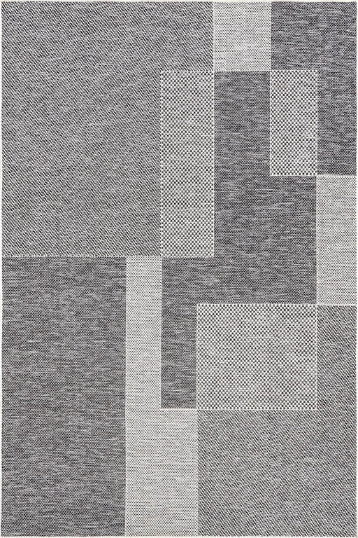 Layered Geometric Area Rug for Indoor and Outdoor Use