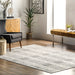 Lena Grey Striped Indoor Outdoor Area Rug 152x244 cm