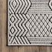 Lena Grey Striped Indoor Outdoor Area Rug 152x244 cm