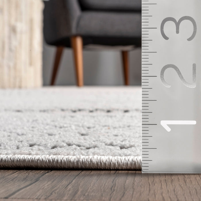 Lena Grey Striped Indoor Outdoor Area Rug 152x244 cm