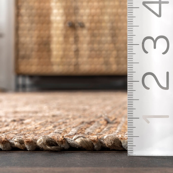 Lennox Medallion Tassel Area Rug 152Cm Natural