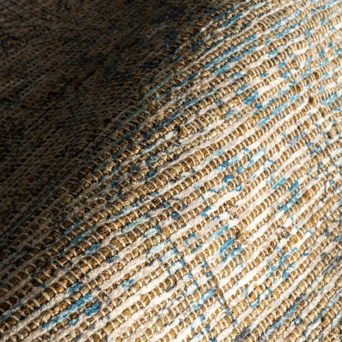 Lennox Medallion Tassel Area Rug 152Cm Sand