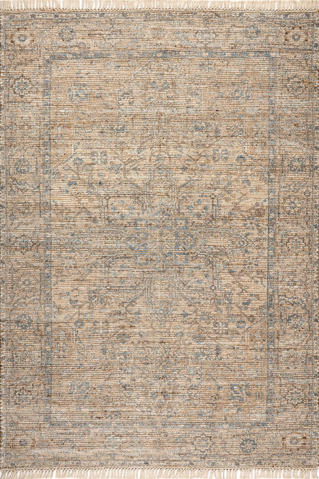Lennox Medallion Tassel Area Rug 152Cm Sand