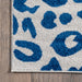 Leopard Print Area Rug 120x180 cm in Blue