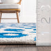 Leopard Print Area Rug 120x180 cm in Blue