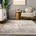 Leopard Print Area Rug Beige 120x180 cm