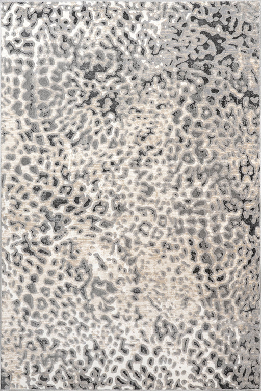Leopard Print Area Rug Beige 120x180 cm