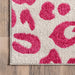 Leopard Print Area Rug Pink 120x180 cm