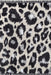 Tappeto con nappe con stampa leopardata 120x180 cm